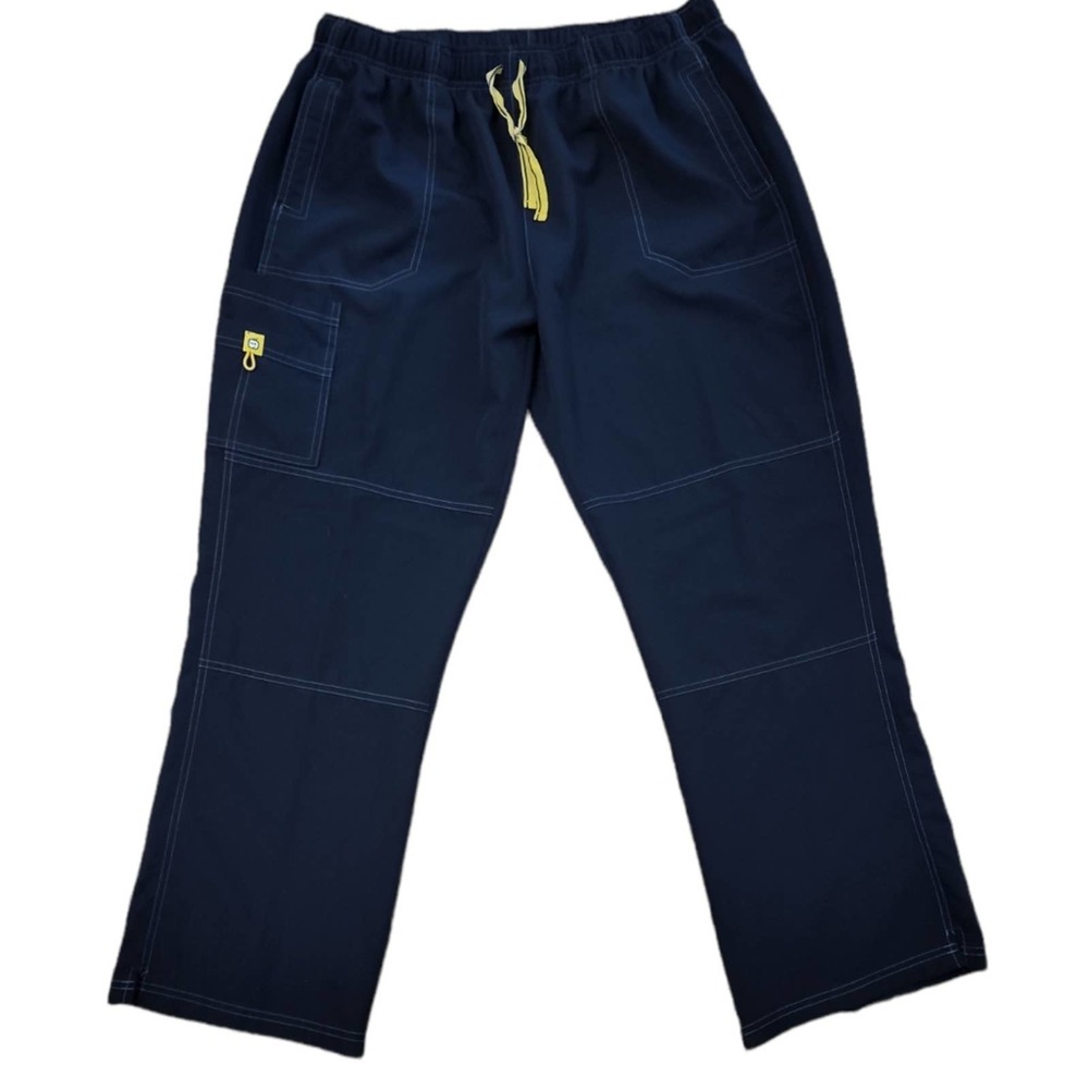 WonderWink Spread Good Cheer Navy Scrub Pants
